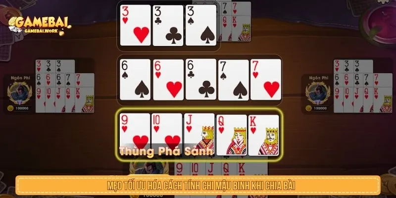 Kiểm tra bài trước khi áp dụng cách tính chi mậu binh